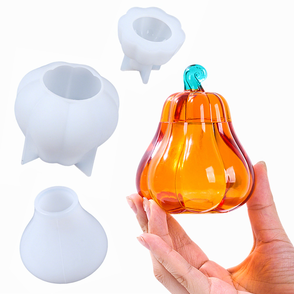 Candle Supplies Jars - DIY Pumpkin Storage Box Silicone Mold