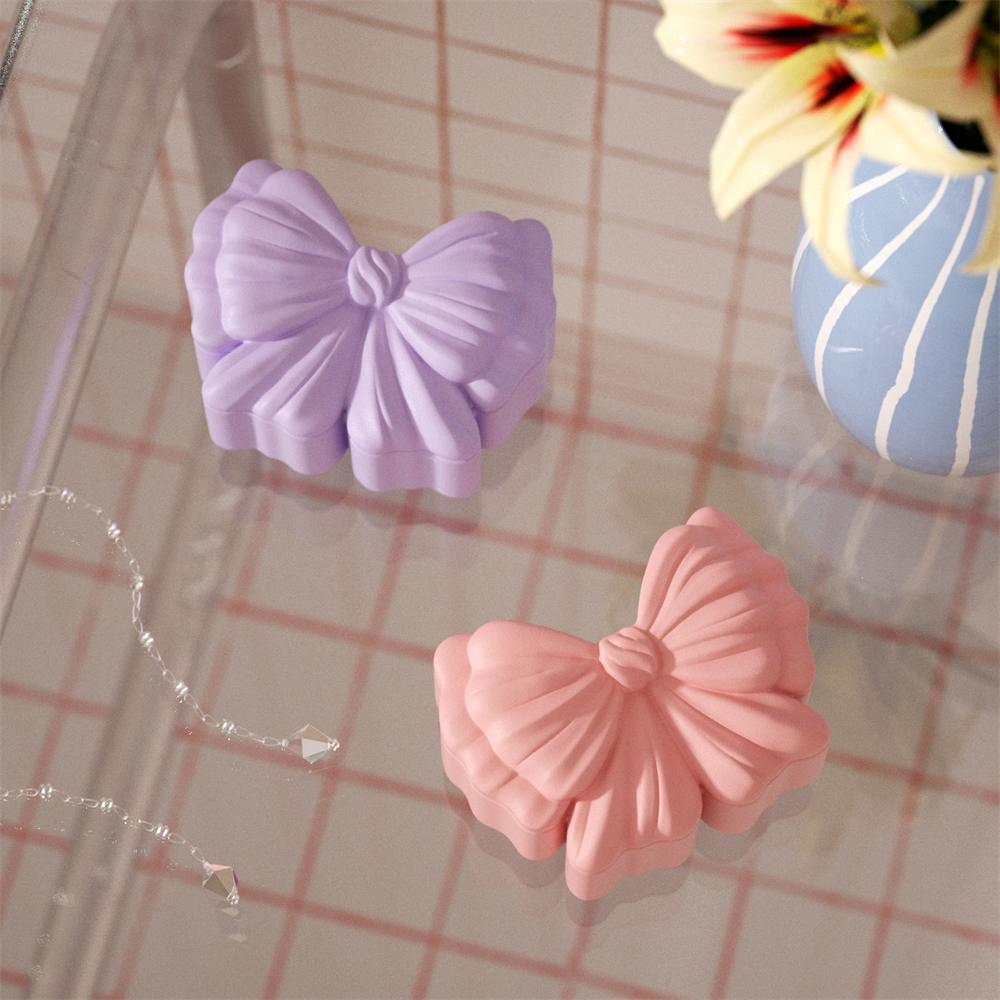 Bow Storage Box Concrete Silic - Candle Supplies Jars บทวิจารณ์และราคา