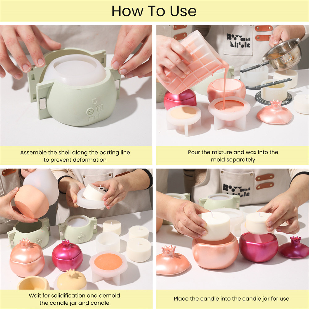 Nicole Pomegranate Concrete Ca - Candle Supplies Jars บทวิจารณ์และราคา