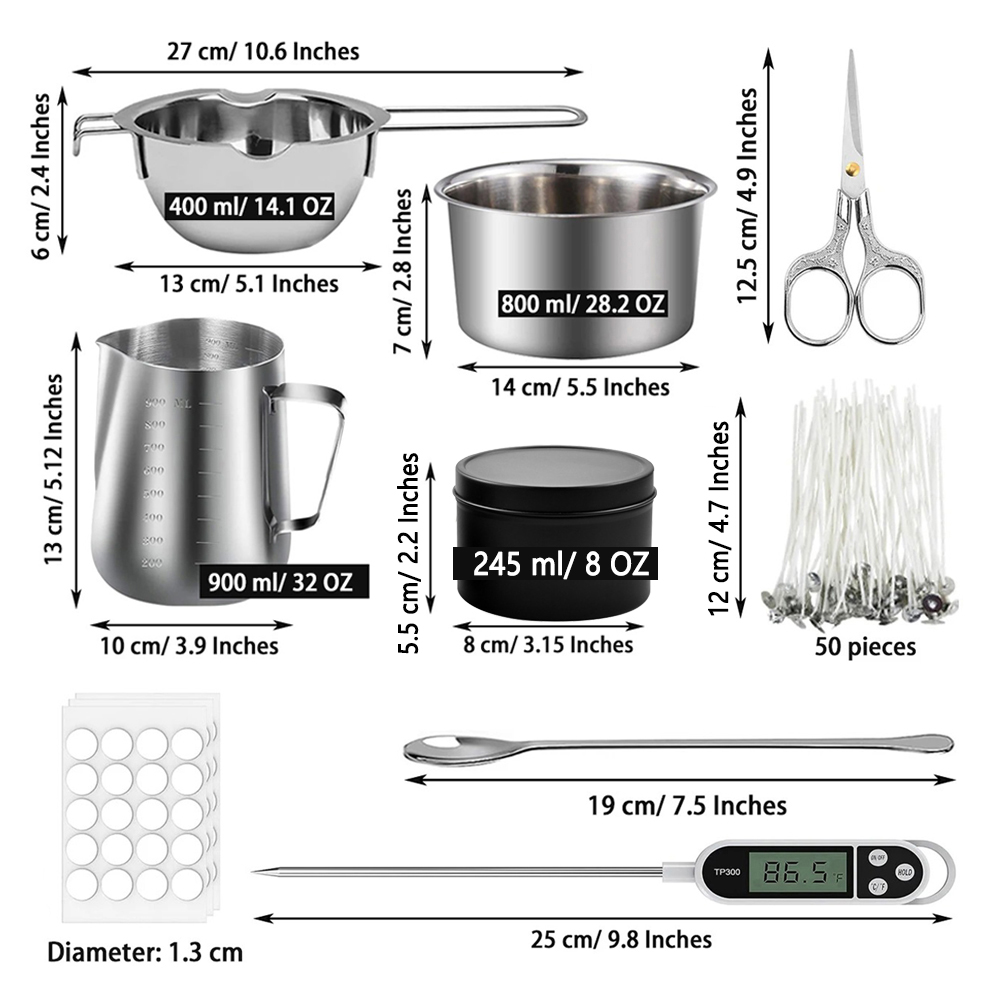 Glintmos DIY Candle Making Kit - Candle Supplies Jars บทวิจารณ์และราคา