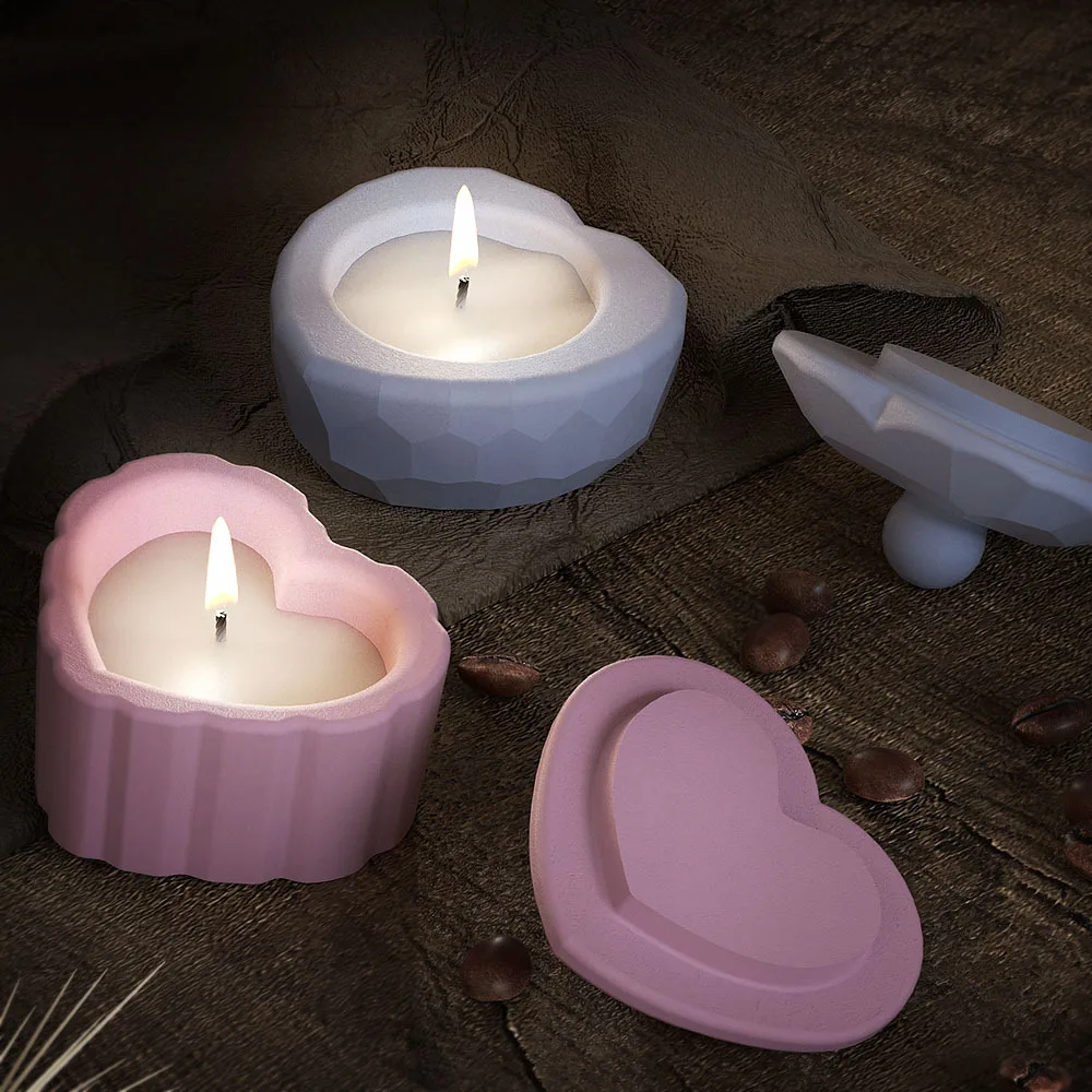 Strip Love Shape Candlestick M - Candle Supplies Jars บทวิจารณ์และราคา