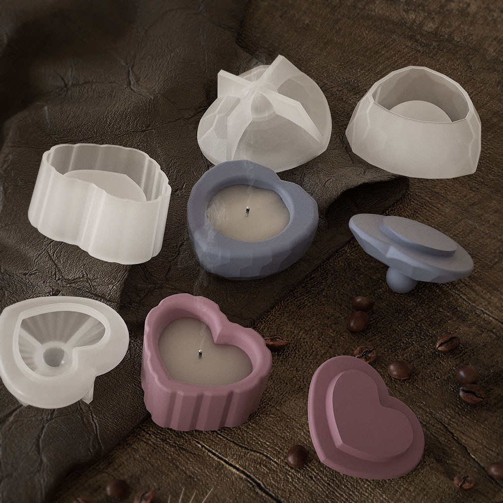 Strip Love Shape Candlestick M - Candle Supplies Jars บทวิจารณ์และราคา