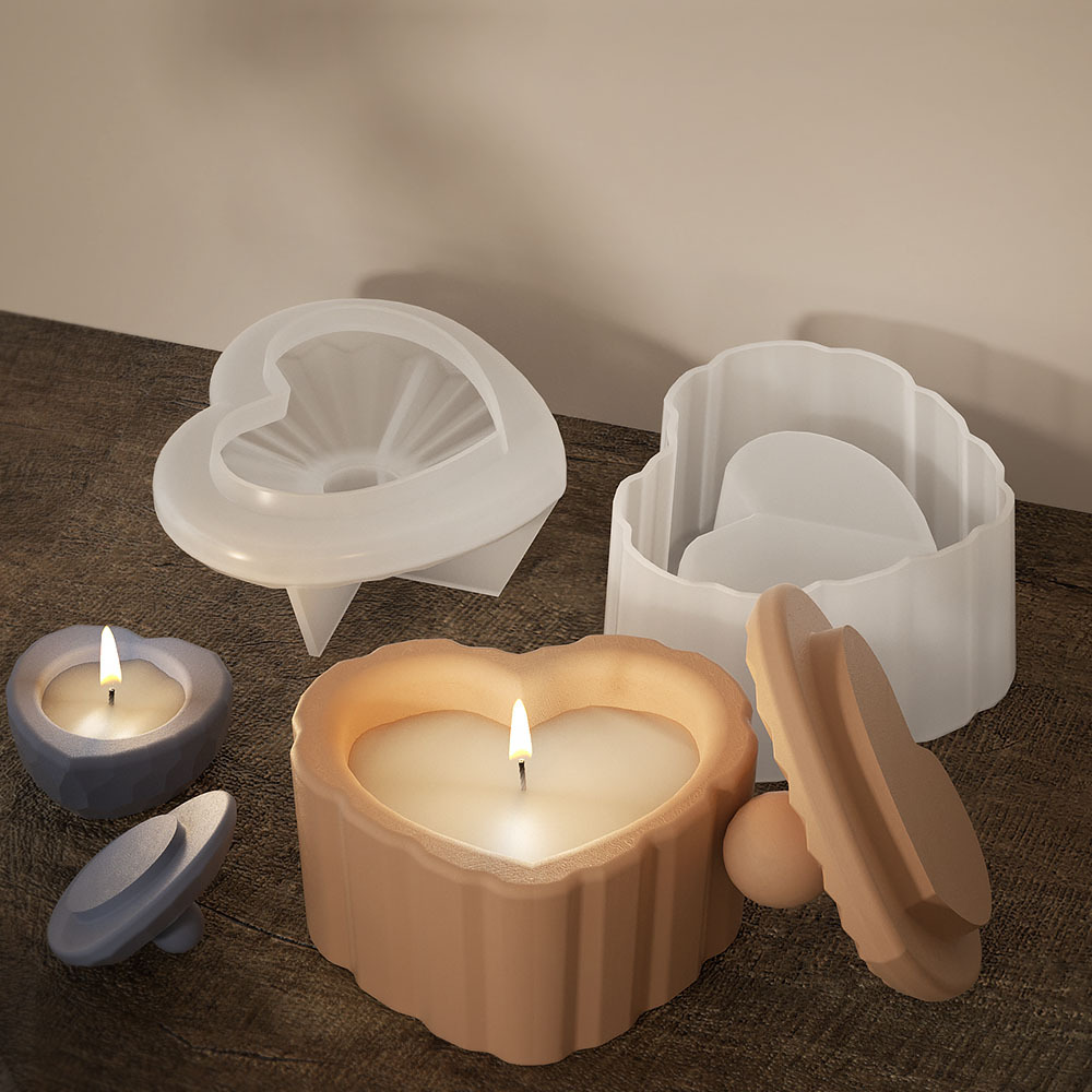 Strip Love Shape Candlestick M - Candle Supplies Jars บทวิจารณ์และราคา