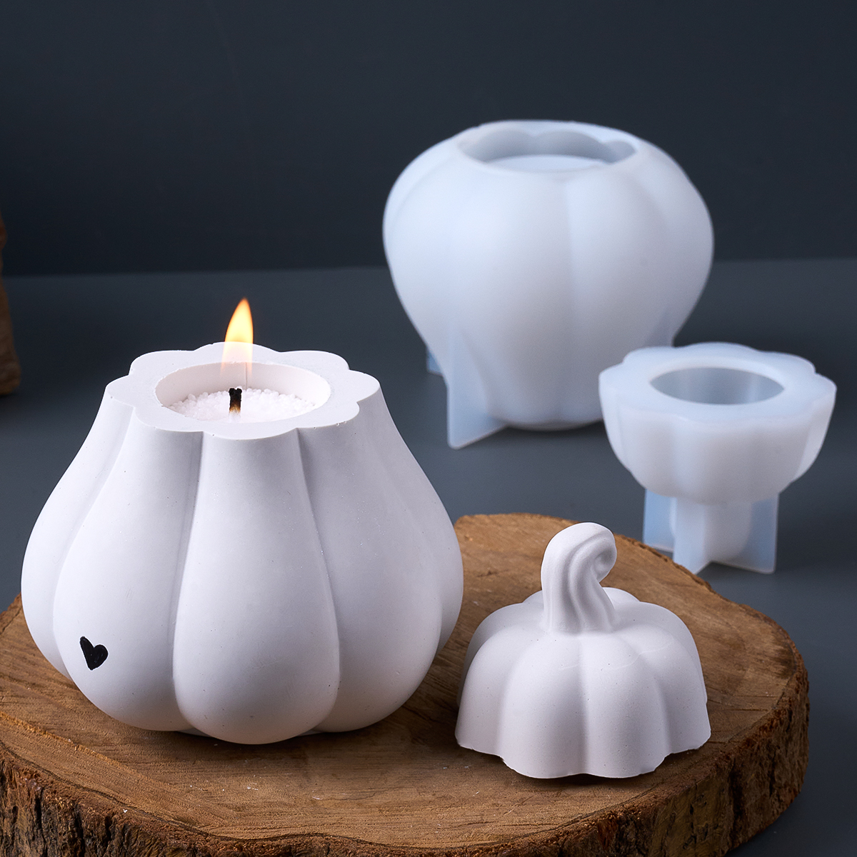 DIY Pumpkin Storage Box Silico - Candle Supplies Jars บทวิจารณ์และราคา