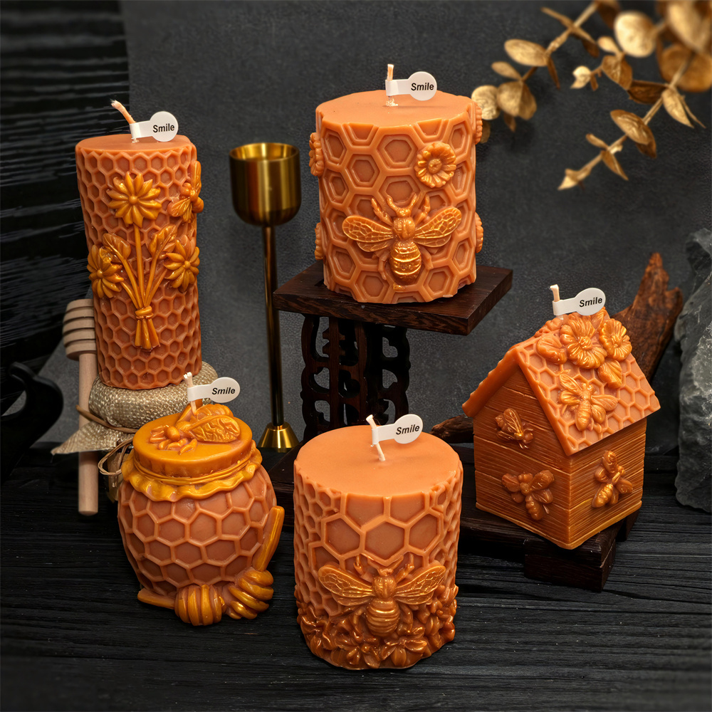 Honeycomb Pillar Candle Mold B - Candle Supplies Jars บทวิจารณ์และราคา