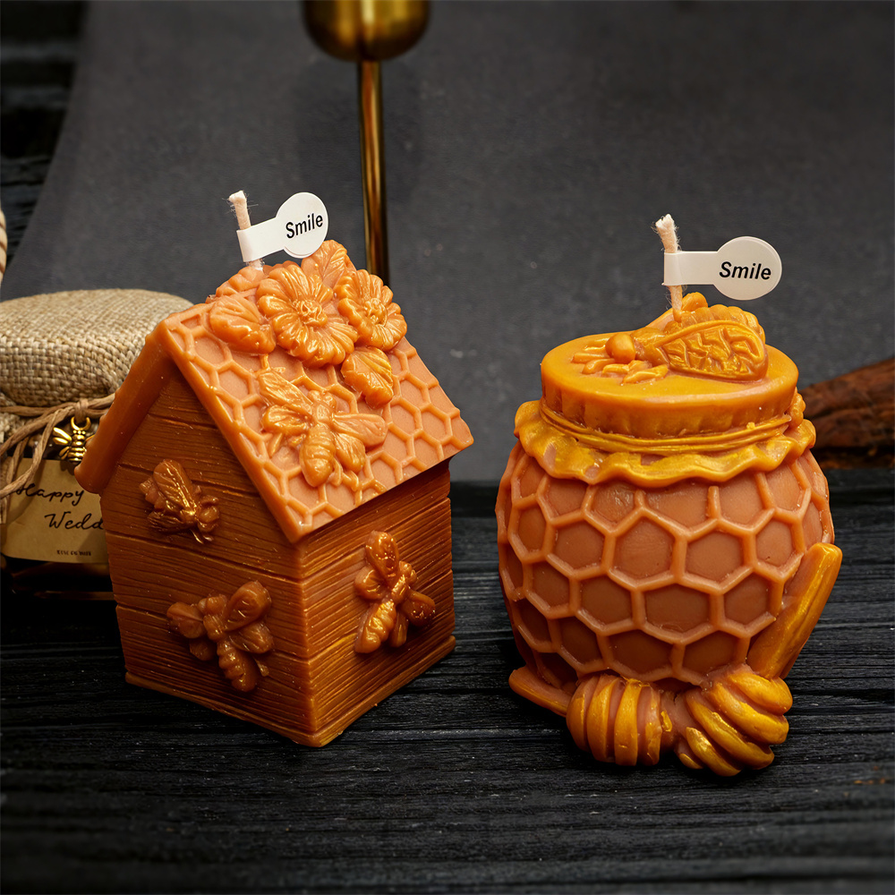 Honeycomb Pillar Candle Mold B - Candle Supplies Jars บทวิจารณ์และราคา