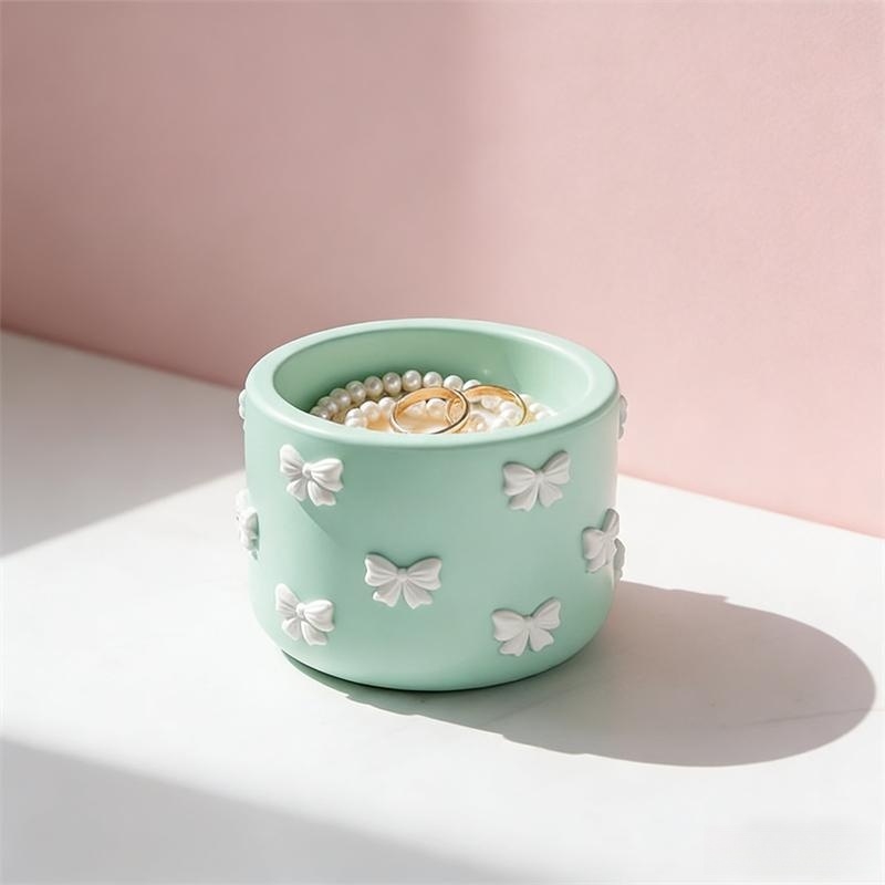Mini Bowknot Round Plaster Gyp - Candle Supplies Jars บทวิจารณ์และราคา