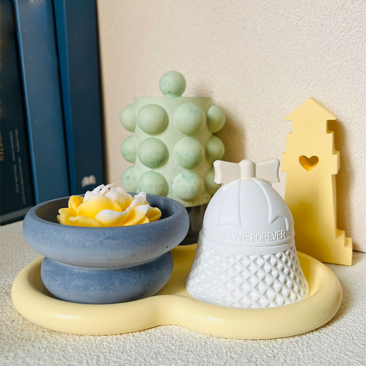 Bubble Jar Candle Vessel Concr - Candle Supplies Jars บทวิจารณ์และราคา