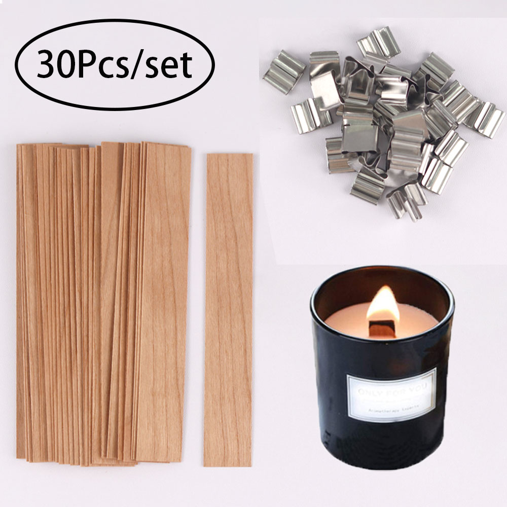 30pcs Wooden Candle Wicks Cand - Candle Supplies Jars บทวิจารณ์และราคา