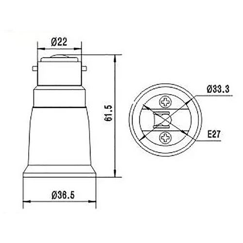2Pcs Fireproof B22 to E27/E26  - Candle Making Supplies Uk บทวิจารณ์และราคา