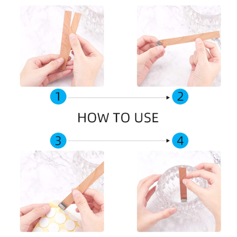 30Pcs Wooden Candle Wicks Set  - Candle Supplies Jars บทวิจารณ์และราคา