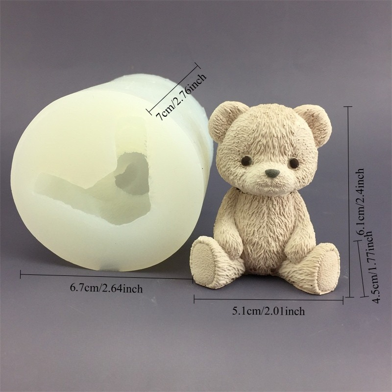 Cute Bear Honey Jar Silicone C - Candle Supplies Jars บทวิจารณ์และราคา